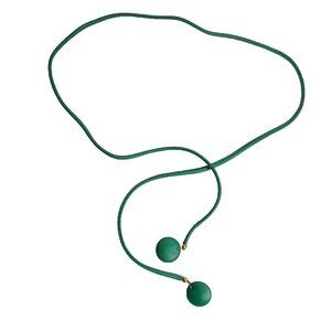 Rope Belt Skinny Self Tie Knotted Waist Dress Belt Kelly Green Leather